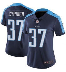 Women's Nike Tennessee Titans #37 Johnathan Cyprien Navy Blue Alternate Vapor Untouchable Limited Player NFL Jersey