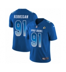 Men's Nike Washington Redskins #91 Ryan Kerrigan Limited Royal Blue NFC 2019 Pro Bowl NFL Jersey