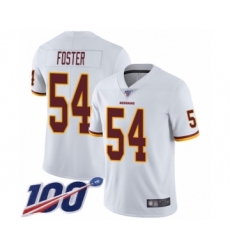 Youth Washington Redskins #54 Mason Foster White Vapor Untouchable Limited Player 100th Season Football Jersey