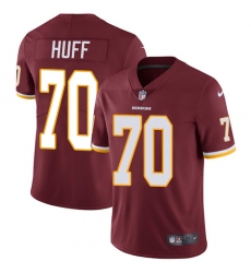 Men's Nike Washington Redskins #70 Sam Huff Burgundy Red Team Color Vapor Untouchable Limited Player NFL Jersey