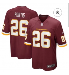 Men's Washington Redskins #26 Clinton Portis Nike Burgundy Game Jersey