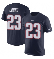 Nike New England Patriots #23 Patrick Chung Navy Blue Rush Pride Name & Number T-Shirt