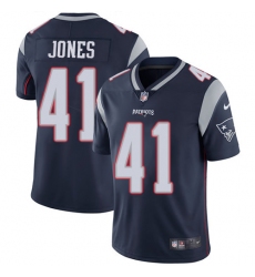 Youth Nike New England Patriots #41 Cyrus Jones Navy Blue Team Color Vapor Untouchable Limited Player NFL Jersey