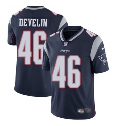 Youth Nike New England Patriots #46 James Develin Navy Blue Team Color Vapor Untouchable Limited Player NFL Jersey