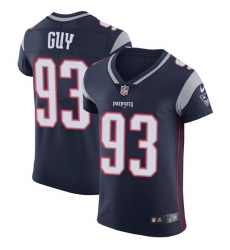 Men's Nike New England Patriots #93 Lawrence Guy Navy Blue Team Color Vapor Untouchable Elite Player NFL Jersey