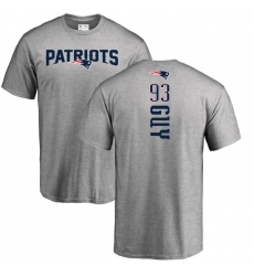 NFL Nike New England Patriots #93 Lawrence Guy Ash Backer T-Shirt