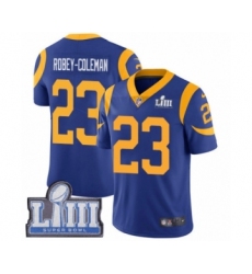 Youth Nike Los Angeles Rams #23 Nickell Robey-Coleman Royal Blue Alternate Vapor Untouchable Limited Player Super Bowl LIII Bound NFL Jersey