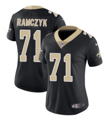 Women's Nike New Orleans Saints #71 Ryan Ramczyk Black Team Color Vapor Untouchable Limited Player NFL Jersey