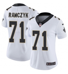 Women's Nike New Orleans Saints #71 Ryan Ramczyk White Vapor Untouchable Limited Player NFL Jersey