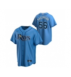 Men's Tampa Bay Rays #56 Randy Arozarena Blue Cool Base Stitched Baseball Jersey