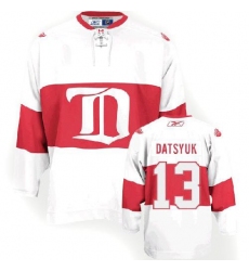 Men's Reebok Detroit Red Wings #13 Pavel Datsyuk Premier White Third NHL Jersey