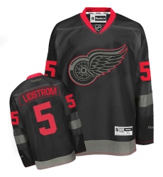 Men's Reebok Detroit Red Wings #5 Nicklas Lidstrom Premier Black Ice NHL Jersey