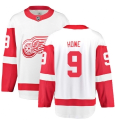 Men's Detroit Red Wings #9 Gordie Howe Fanatics Branded White Away Breakaway NHL Jersey