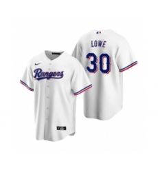 Men's Texas Rangers #30 Nathaniel Lowe White Cool Base Stitched Baseball Jersey