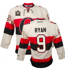 Men's Reebok Ottawa Senators #9 Bobby Ryan Premier Cream 2014 Heritage Classic NHL Jersey