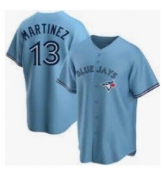 Men's Toronto Blue Jays #13 Martinez Nike Powder Blue Alternate Replica Player Name Jersey