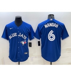 Men's Toronto Blue Jays #6 Alek Manoah Royal Cool Base Stitched Jersey