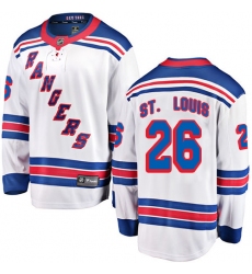 Youth New York Rangers #26 Martin St. Louis Fanatics Branded White Away Breakaway NHL Jersey