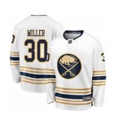 Youth Buffalo Sabres #30 Ryan Miller Fanatics Branded White 50th Season Breakaway Hockey Jersey