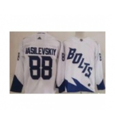 Men's Tampa Bay Lightning #88 Andrei Vasilevskiy White 2022 Stadium Series Authentic Jersey