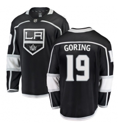 Youth Los Angeles Kings #19 Butch Goring Authentic Black Home Fanatics Branded Breakaway NHL Jersey