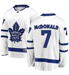 Youth Toronto Maple Leafs #7 Lanny McDonald Fanatics Branded White Away Breakaway NHL Jersey