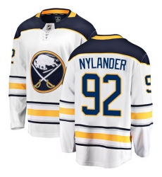 Men's Buffalo Sabres #92 Alexander Nylander Fanatics Branded White Away Breakaway NHL Jersey