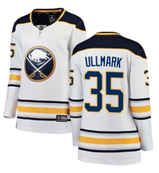 Women's Buffalo Sabres #35 Linus Ullmark Fanatics Branded White Away Breakaway NHL Jersey