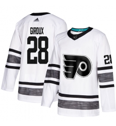 Men's Adidas Philadelphia Flyers #28 Claude Giroux White 2019 All-Star Game Parley Authentic Stitched NHL Jersey