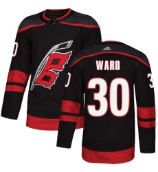 Youth Adidas Carolina Hurricanes #30 Cam Ward Premier Black Alternate NHL Jersey
