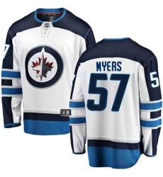 Men's Winnipeg Jets #57 Tyler Myers Fanatics Branded White Away Breakaway NHL Jersey