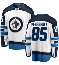 Men's Winnipeg Jets #85 Mathieu Perreault Fanatics Branded White Away Breakaway NHL Jersey