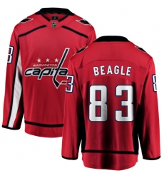 Youth Washington Capitals #83 Jay Beagle Fanatics Branded Red Home Breakaway NHL Jersey