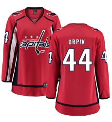 Women's Washington Capitals #44 Brooks Orpik Fanatics Branded Red Home Breakaway NHL Jersey