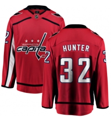 Men's Washington Capitals #32 Dale Hunter Fanatics Branded Red Home Breakaway NHL Jersey