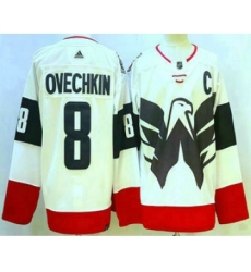 Men's Washington Capitals #8 Alex Ovechkin White 2023 Stadium Series Authentic Jersey