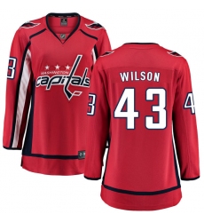 Women's Washington Capitals #43 Tom Wilson Fanatics Branded Red Home Breakaway NHL Jersey