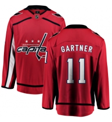 Men's Washington Capitals #11 Mike Gartner Fanatics Branded Red Home Breakaway NHL Jersey