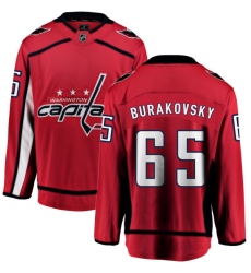 Men's Washington Capitals #65 Andre Burakovsky Fanatics Branded Red Home Breakaway NHL Jersey