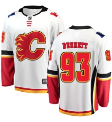 Youth Calgary Flames #93 Sam Bennett Fanatics Branded White Away Breakaway NHL Jersey