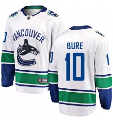 Youth Vancouver Canucks #10 Pavel Bure Fanatics Branded White Away Breakaway NHL Jersey