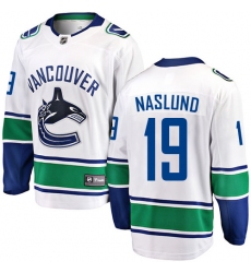 Men's Vancouver Canucks #19 Markus Naslund Fanatics Branded White Away Breakaway NHL Jersey