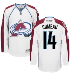 Youth Reebok Colorado Avalanche #14 Blake Comeau Authentic White Away NHL Jersey