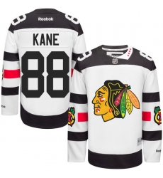 Men's Reebok Chicago Blackhawks #88 Patrick Kane Premier White 2016 Stadium Series NHL Jersey