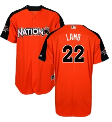 Youth Majestic Arizona Diamondbacks #22 Jake Lamb Authentic Orange National League 2017 MLB All-Star MLB Jersey