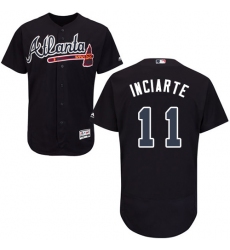 Men's Majestic Atlanta Braves #11 Ender Inciarte Blue Flexbase Authentic Collection MLB Jersey