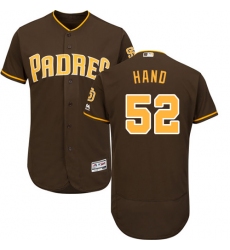 Men's Majestic San Diego Padres #52 Brad Hand Brown Flexbase Authentic Collection MLB Jersey