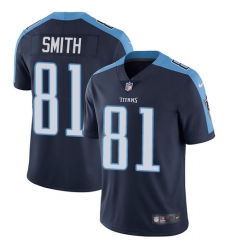 Youth Nike Tennessee Titans #81 Jonnu Smith Navy Blue Alternate Vapor Untouchable Limited Player NFL Jersey