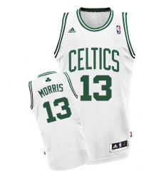 Youth Adidas Boston Celtics #13 Marcus Morris Swingman White Home NBA Jersey