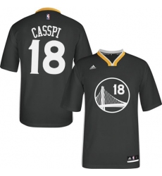 Women's Adidas Golden State Warriors #18 Omri Casspi Authentic Black Alternate NBA Jersey